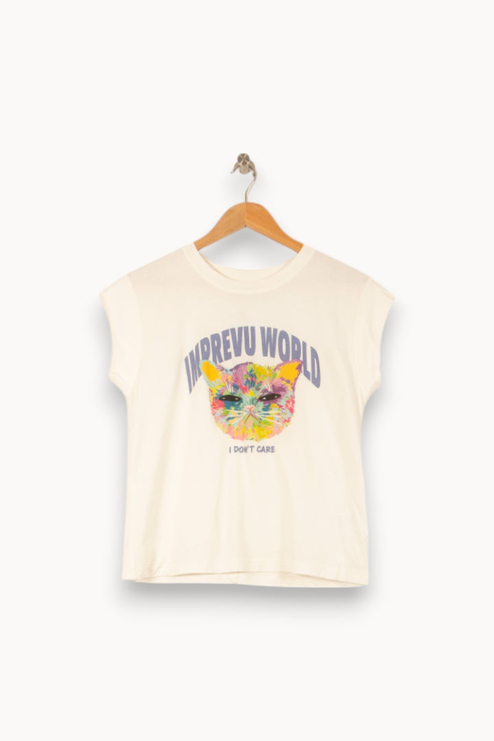 Tee-shirt Blanc - Taille XS/34 de la marque Imprevu | PARAD58353 - Vendu par Paradigme - Image 2