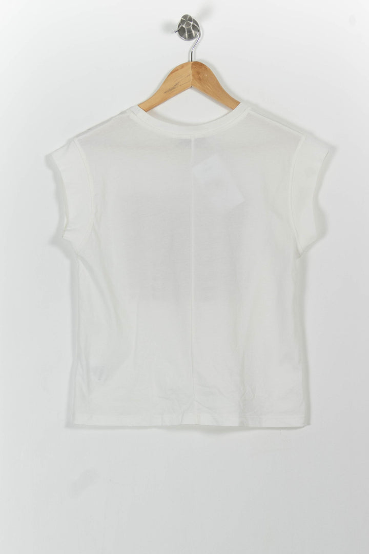 Tee-shirt Blanc et Doré - Taille XS/34 de la marque Imprevu | PARAD58354 - Vendu par Paradigme - Image 4