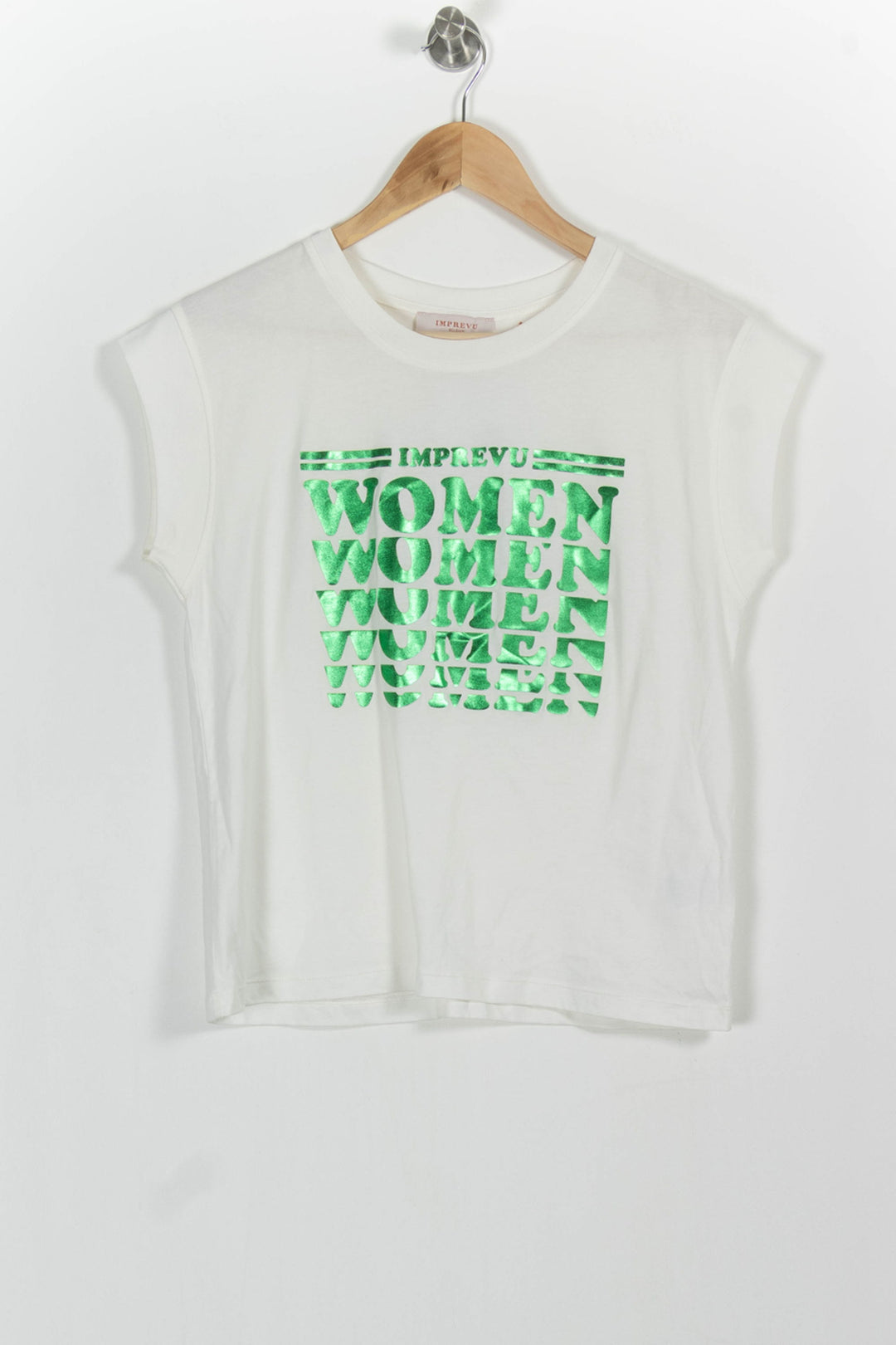 Tee-shirt Blanc et Vert - Taille XS/34 de la marque Imprevu | PARAD58355 - Vendu par Paradigme - Image 2