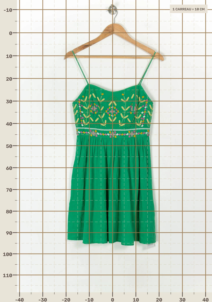 Robe Courte Verte - Taille XS/34 de la marque ba&amp;sh | PARAD58361 - Vendu par Paradigme - Image 4
