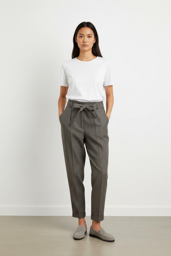 Pantalon Taille Haute Gris - Taille L/40