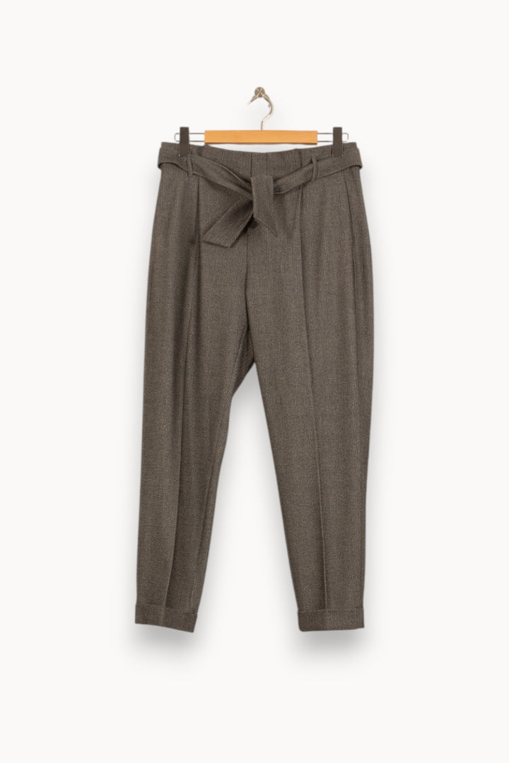 Pantalon Taille Haute Gris - Taille L/40 de la marque One Step | PARAD58365 - Vendu par Paradigme - Image 2