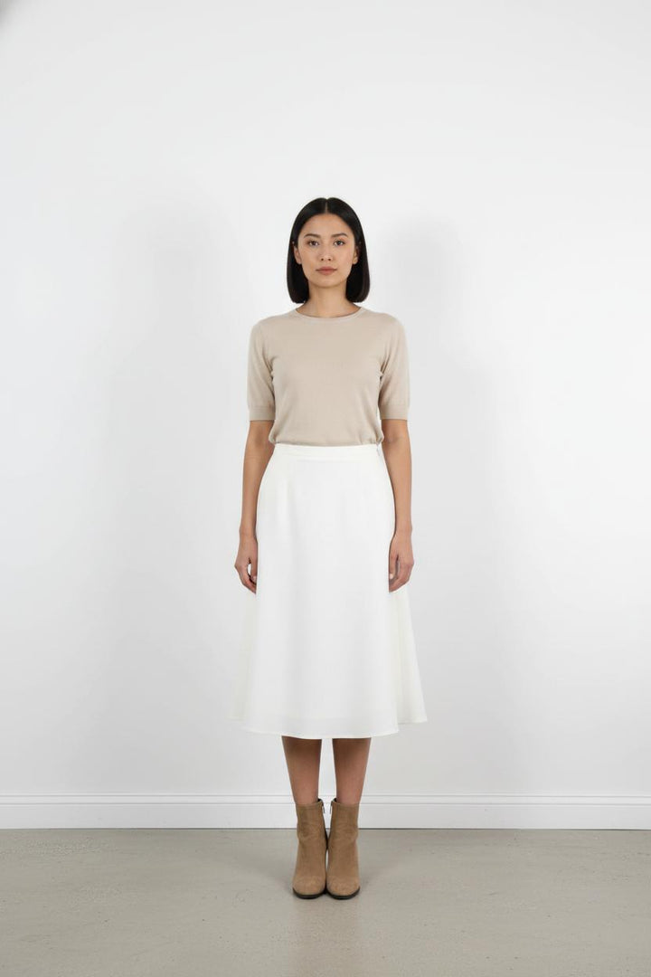 Jupe Midi Blanche - Taille L/40