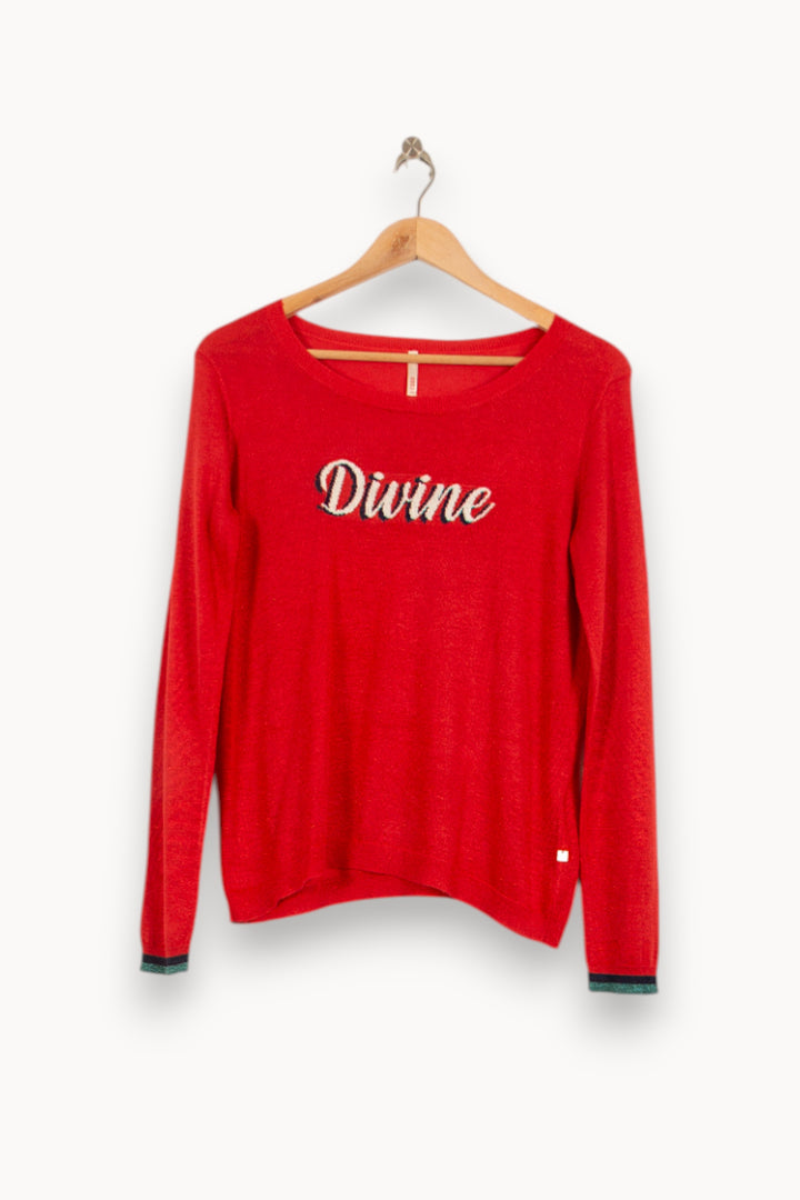 Pull Rouge - Taille XL/42 de la marque I.Code | PARAD58373 - Vendu par Paradigme - Image 2