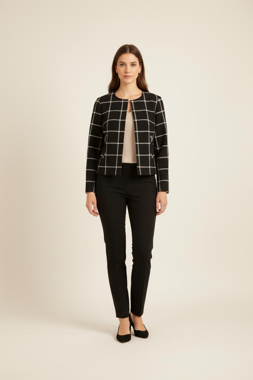 Veste noire et blanche - Taille XL/42 de la marque Caroll | PARAD58374 - Vendu par Paradigme - Image 1