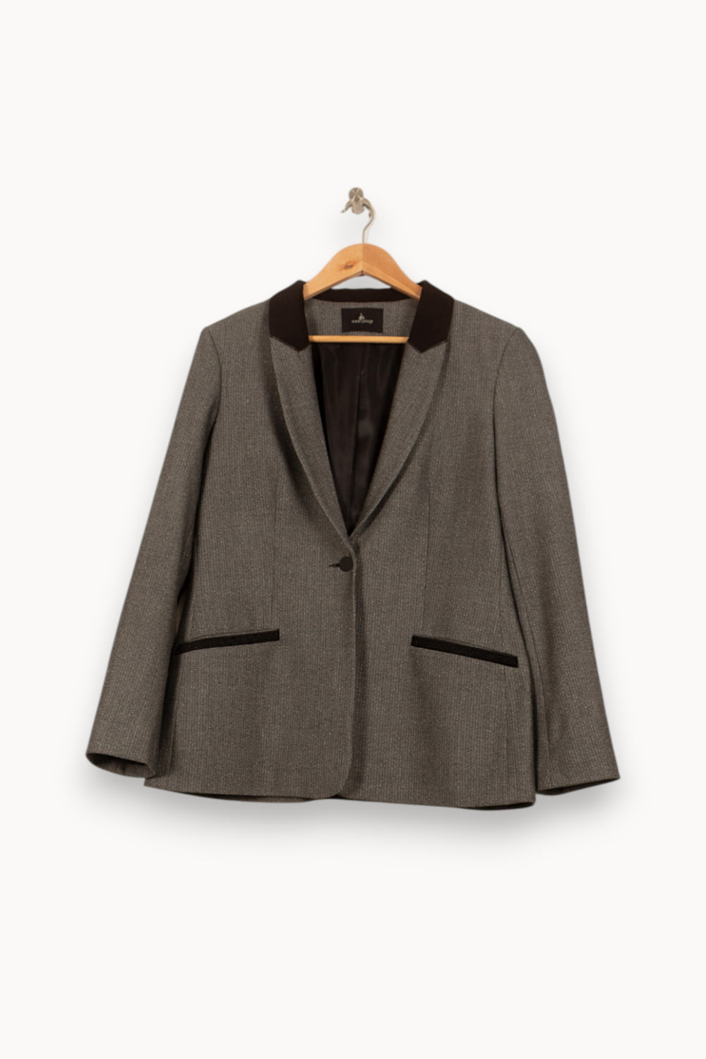 Blazer Gris et Noir - Taille XL/42 de la marque One Step | PARAD58375 - Vendu par Paradigme - Image 2