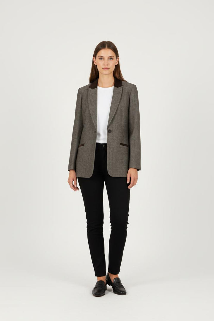 Blazer Gris et Noir - Taille XL/42 de la marque One Step | PARAD58375 - Vendu par Paradigme - Image 1