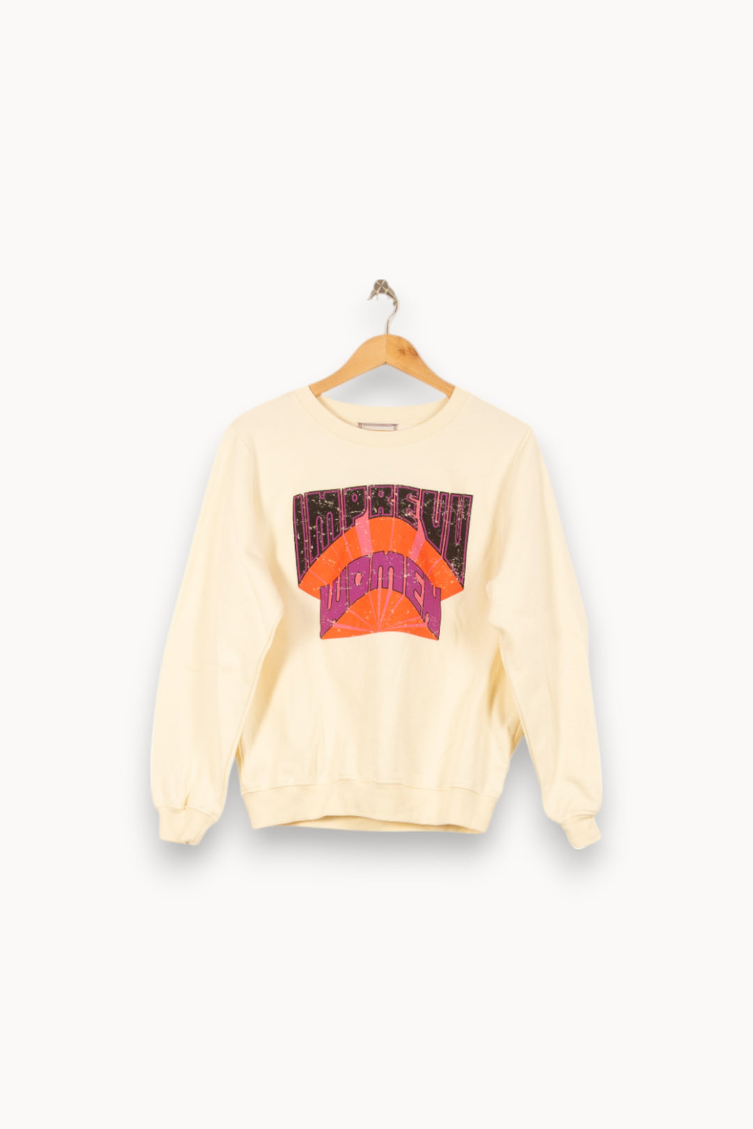 Sweat-shirt Beige - Taille S/36 de la marque Imprevu | PARAD58380 - Vendu par Paradigme - Image 2