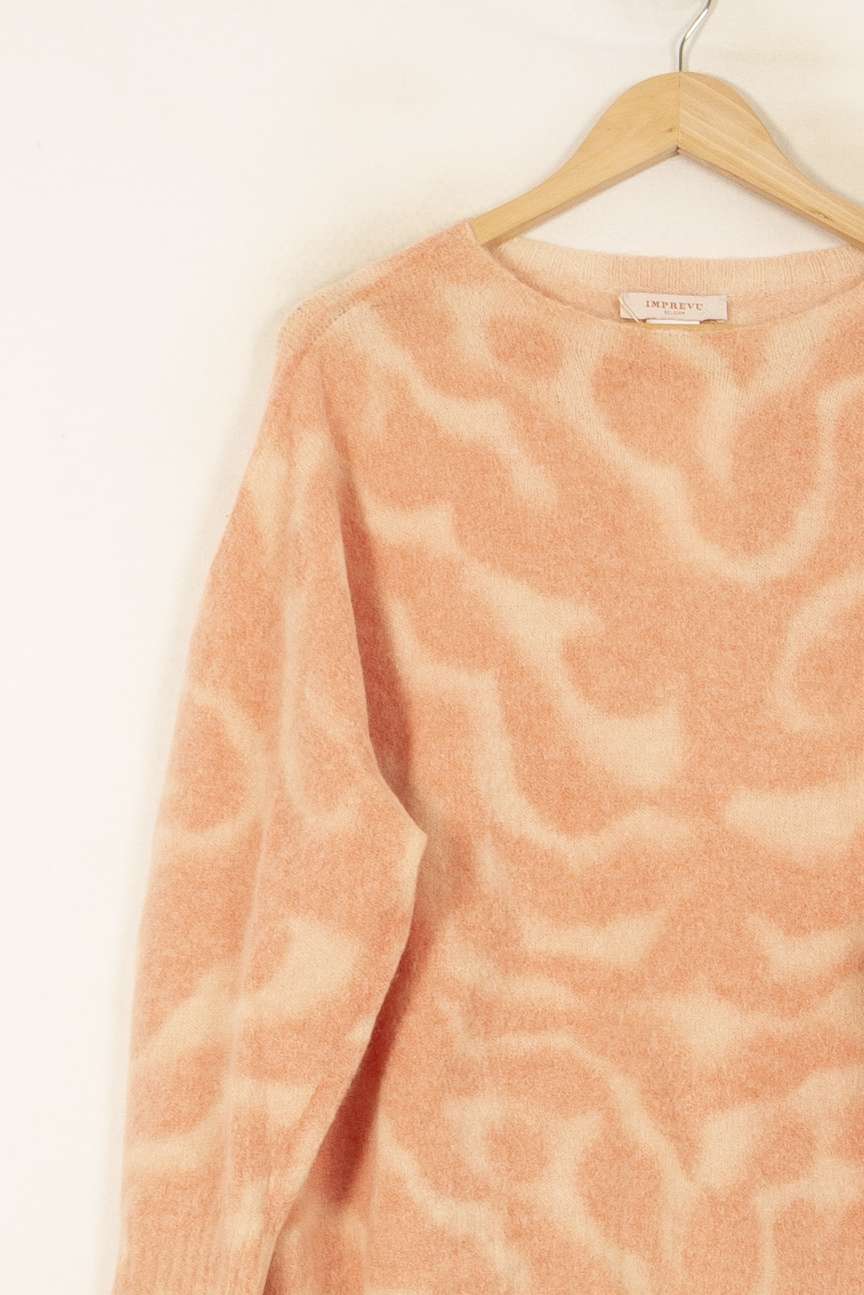 Pull Orange et Beige - Taille S/36 de la marque Imprevu | PARAD58394 - Vendu par Paradigme - Image 3