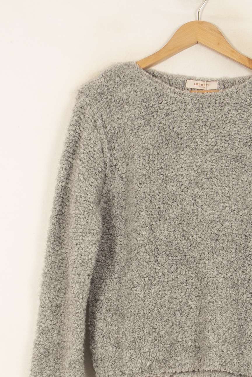 Pull Gris - Taille S/36 de la marque Imprevu | PARAD58397 - Vendu par Paradigme - Image 3