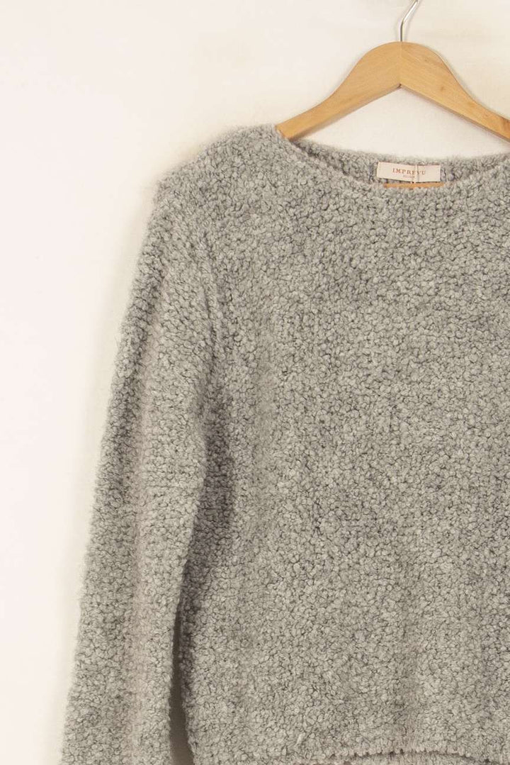 Pull Gris - Taille S/36 de la marque Imprevu | PARAD58397 - Vendu par Paradigme - Image 3