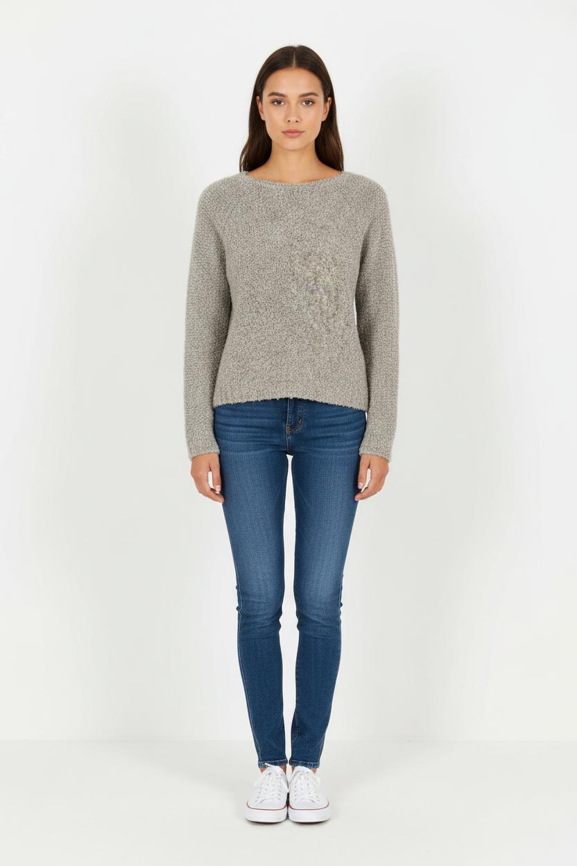 Pull Gris - Taille S/36