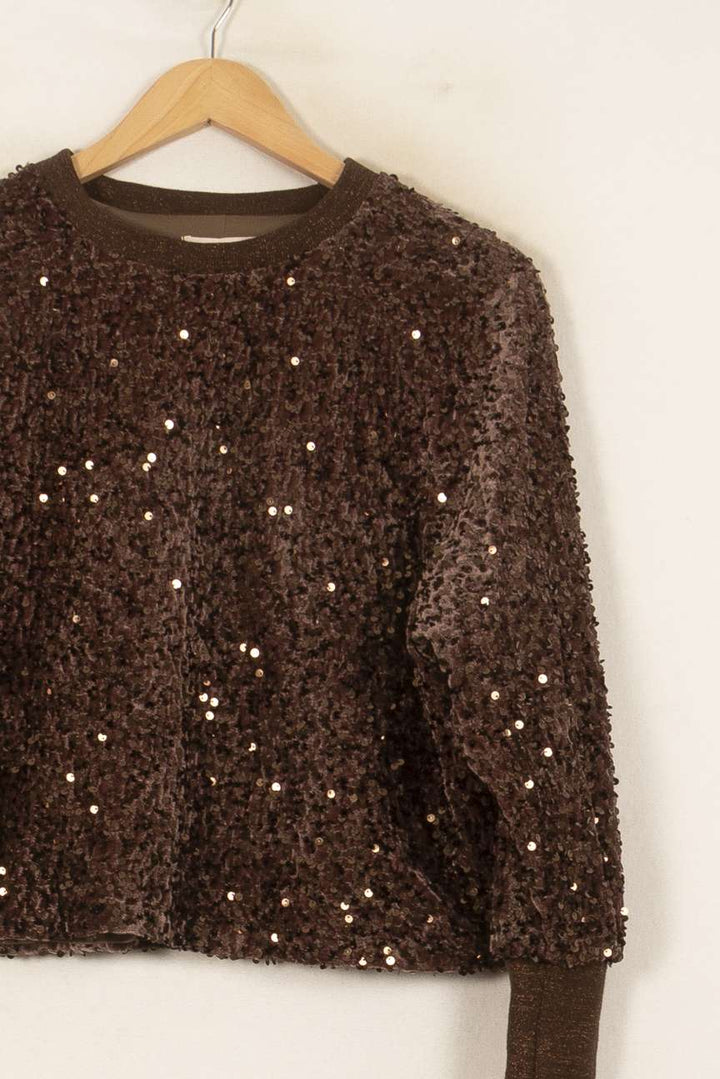 Pull Marron - Taille S/36 de la marque Imprevu | PARAD58398 - Vendu par Paradigme - Image 3