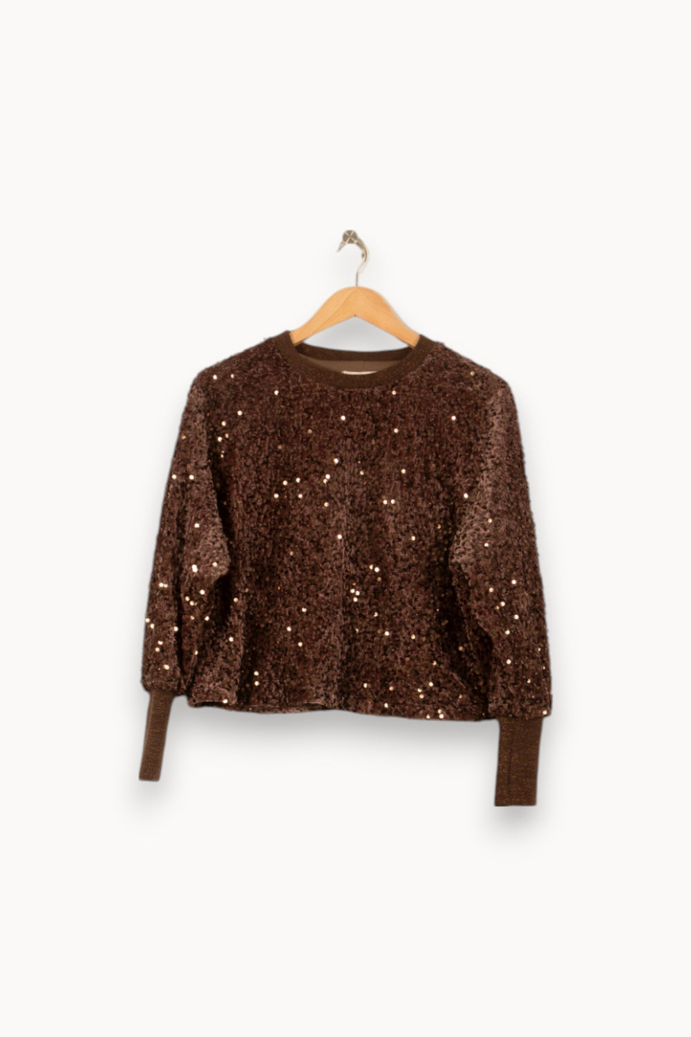 Pull Marron - Taille S/36 de la marque Imprevu | PARAD58398 - Vendu par Paradigme - Image 2