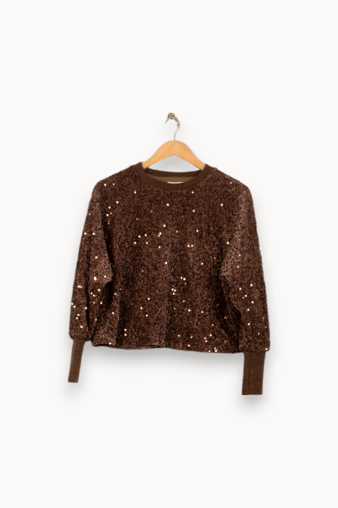 Pull Marron - Taille S/36 de la marque Imprevu | PARAD58398 - Vendu par Paradigme - Image 2