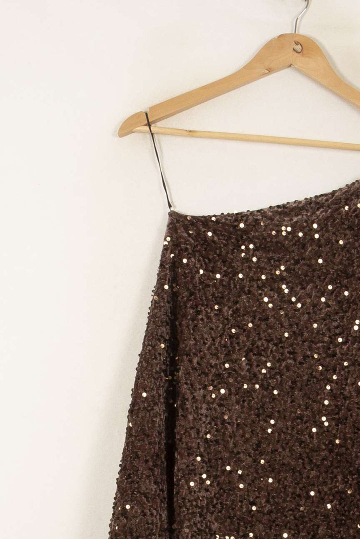 Robe Asymétrique Marron - Taille S/36 de la marque Imprevu | PARAD58401 - Vendu par Paradigme - Image 3