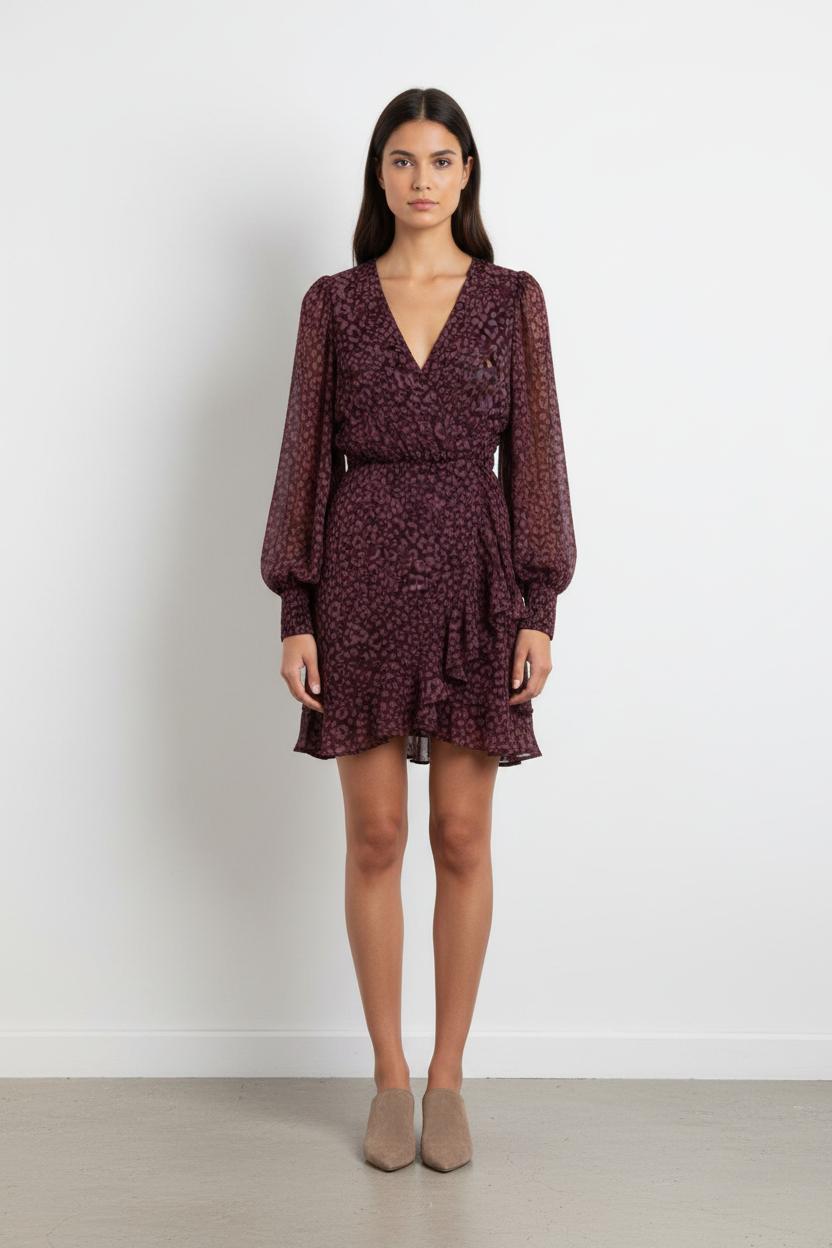 Robe Portefeuille Violette - Taille XS/34