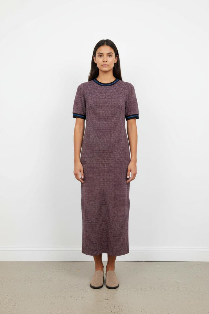 Robe Longue Violette et Noire - Taille XS/34
