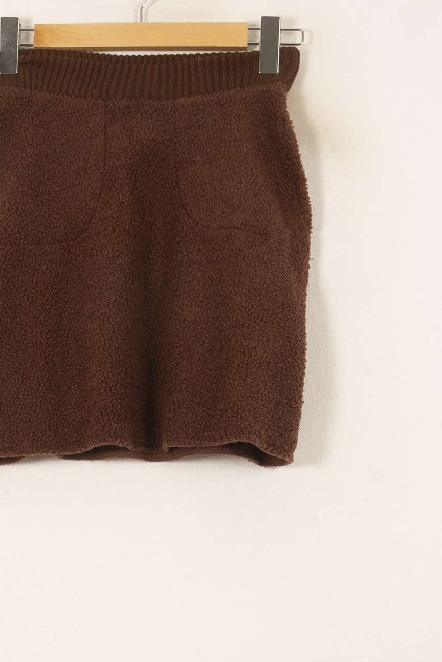 Jupe Courte Marron - Taille XS/34 de la marque Imprevu | PARAD58411 - Vendu par Paradigme - Image 3