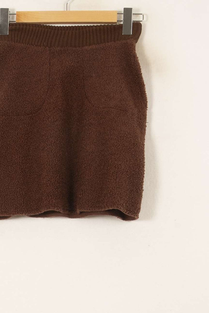 Jupe Courte Marron - Taille XS/34 de la marque Imprevu | PARAD58411 - Vendu par Paradigme - Image 3