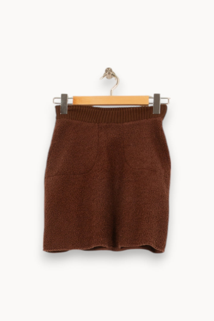 Jupe Courte Marron - Taille XS/34 de la marque Imprevu | PARAD58411 - Vendu par Paradigme - Image 2