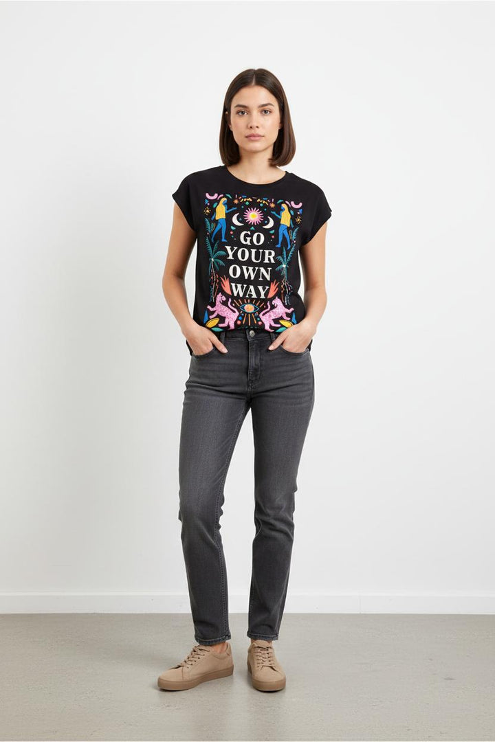 Tee-shirt Noir - Taille XS/34
