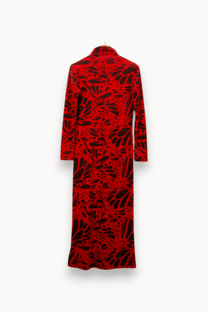 Robe Longue Rouge et Noire - Taille S/36 de la marque Imprevu | PARAD58413 - Vendu par Paradigme - Image 4