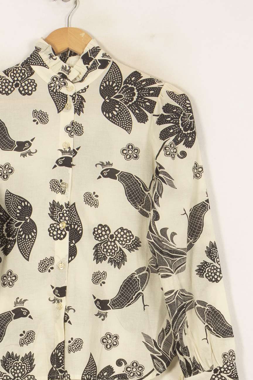 Chemise Motifs Beige et Noir - Taille XS/34 de la marque Imprevu | PARAD58420 - Vendu par Paradigme - Image 3