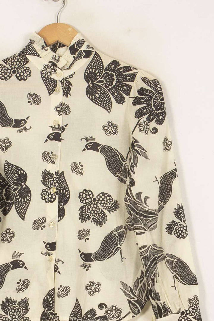 Chemise Motifs Beige et Noir - Taille XS/34 de la marque Imprevu | PARAD58420 - Vendu par Paradigme - Image 3