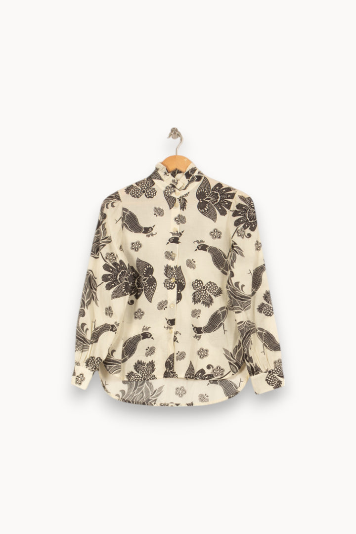 Chemise Motifs Beige et Noir - Taille XS/34 de la marque Imprevu | PARAD58420 - Vendu par Paradigme - Image 2