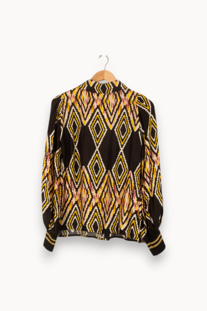 Chemise Noire et Jaune - Taille XS/34 de la marque Imprevu | PARAD58421 - Vendu par Paradigme - Image 4