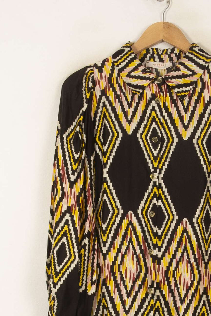 Chemise Noire et Jaune - Taille XS/34 de la marque Imprevu | PARAD58421 - Vendu par Paradigme - Image 3