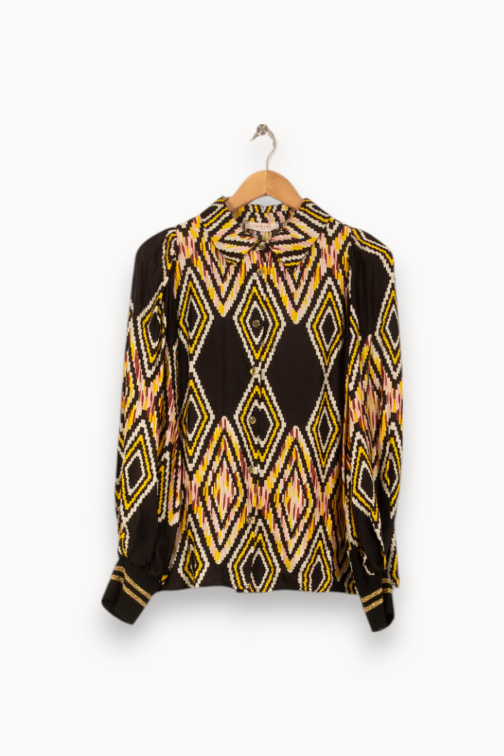 Chemise Noire et Jaune - Taille XS/34 de la marque Imprevu | PARAD58421 - Vendu par Paradigme - Image 2