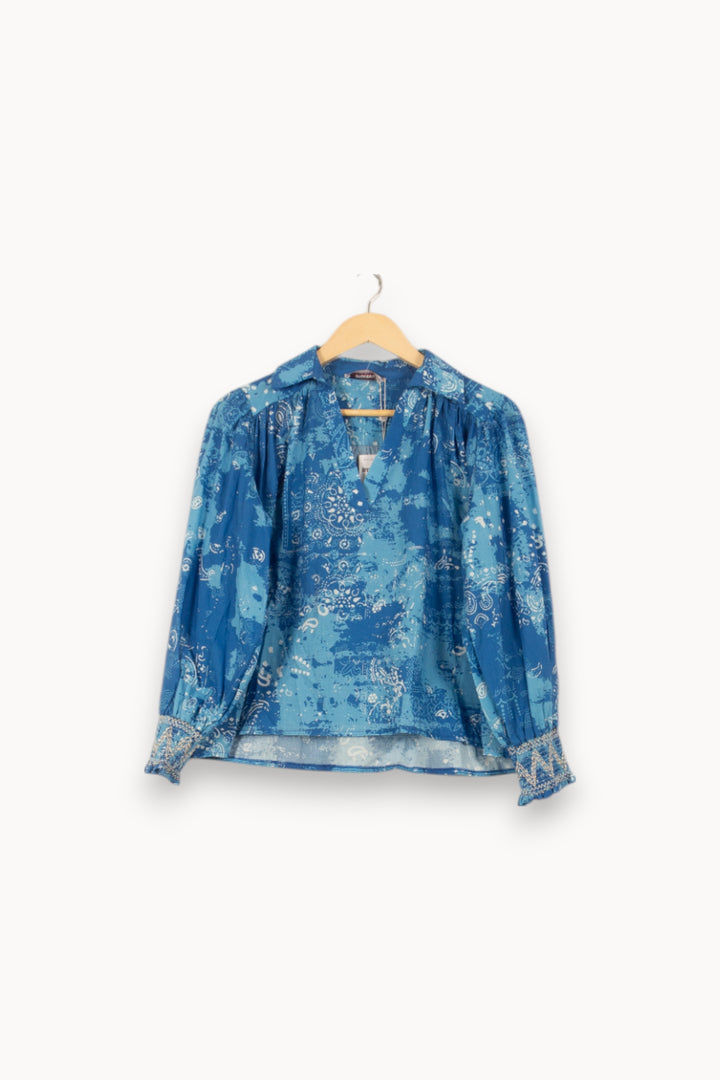 Blouse Bleue - Taille XS/34 de la marque Imprevu | PARAD58424 - Vendu par Paradigme - Image 3