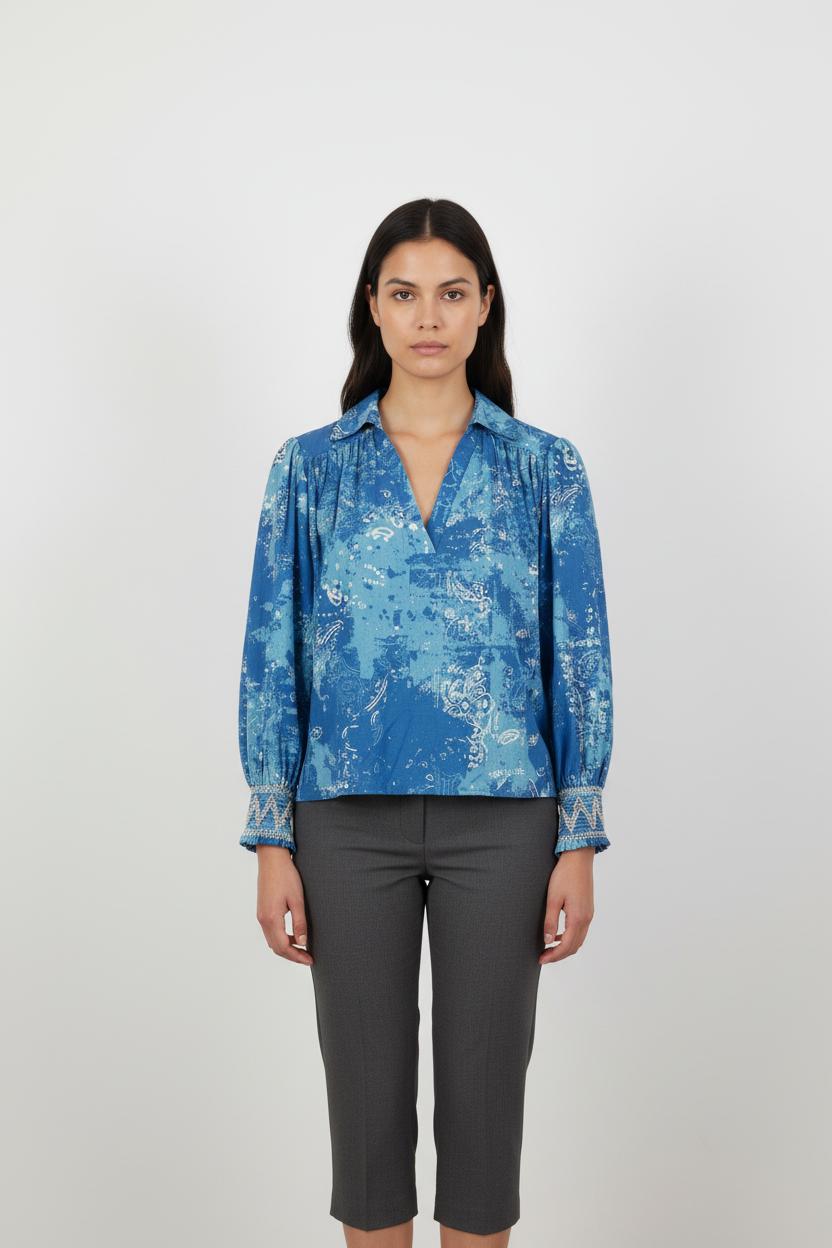 Blouse Bleue - Taille XS/34
