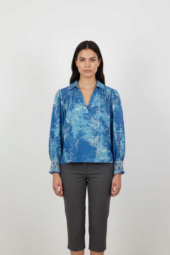 Blouse Bleue - Taille XS/34