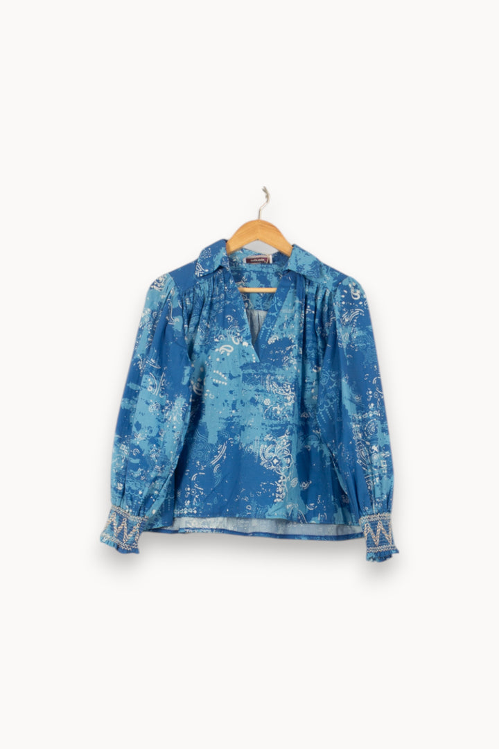 Blouse Bleue - Taille XS/34 de la marque Imprevu | PARAD58424 - Vendu par Paradigme - Image 2