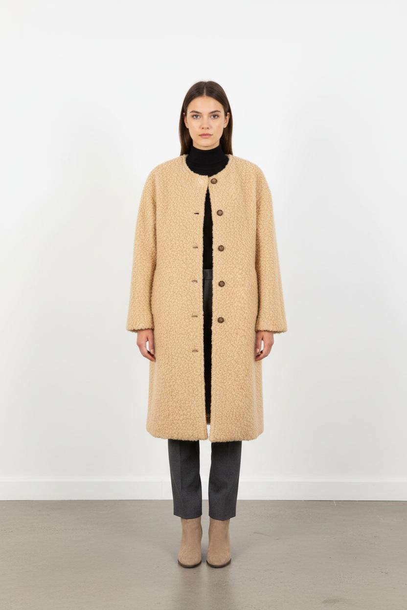 Manteau Beige - Taille XS/34