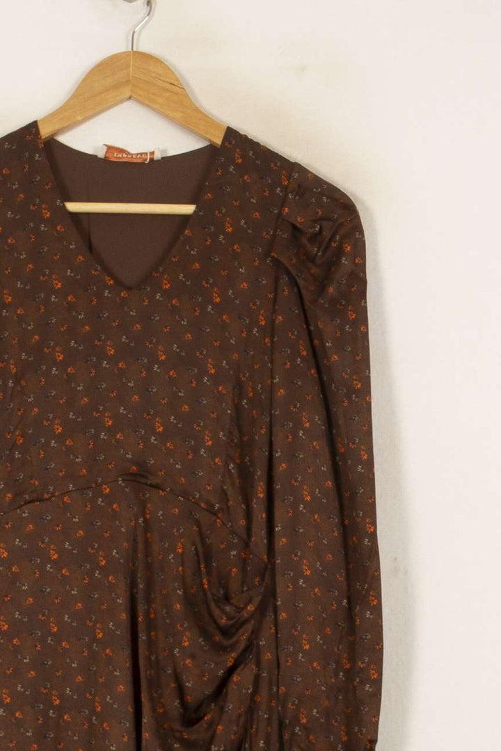 Robe Midi Marron - Taille XS/34 de la marque Imprevu | PARAD58443 - Vendu par Paradigme - Image 3