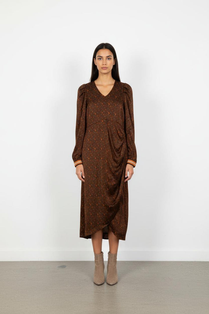 Robe Midi Marron - Taille XS/34
