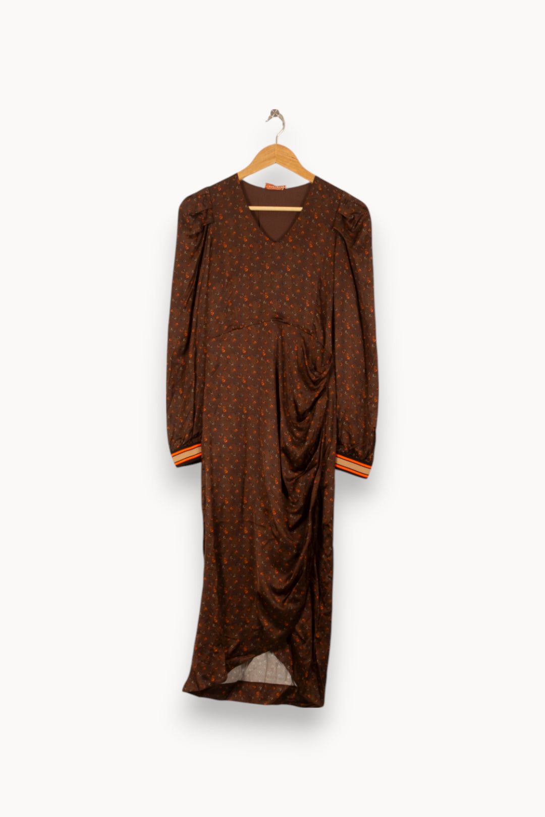 Robe Midi Marron - Taille XS/34 de la marque Imprevu | PARAD58443 - Vendu par Paradigme - Image 2