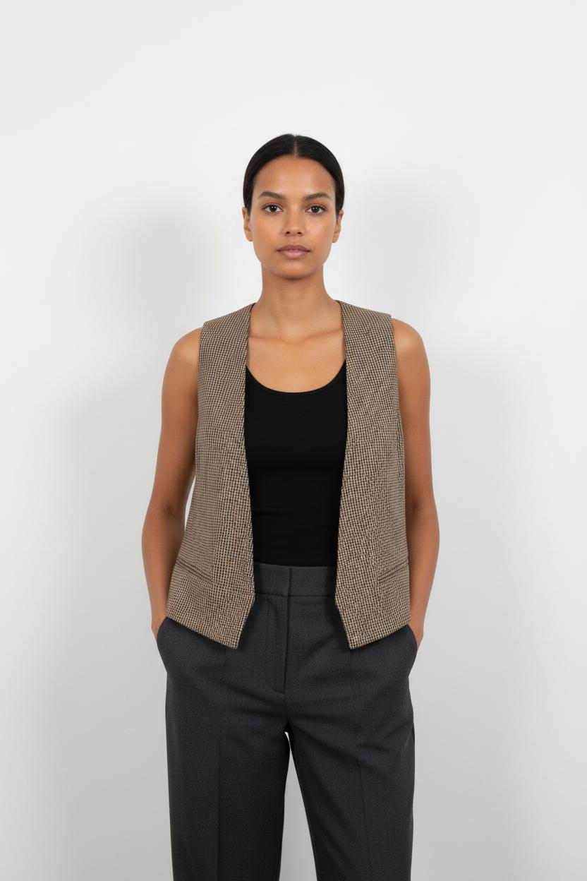 Gilet Marron et Noir - Taille XL/42
