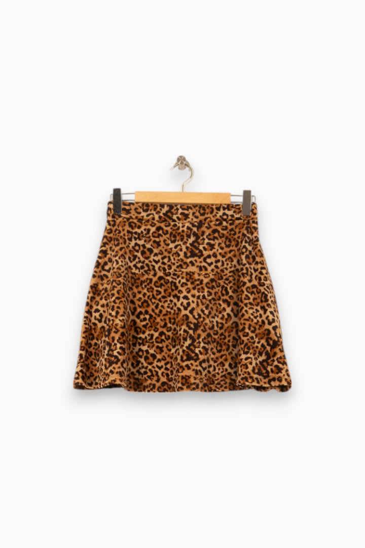 Jupe Courte Léopard Marron et Noir - Taille XS/34 de la marque Imprevu | PARAD58453 - Vendu par Paradigme - Image 4