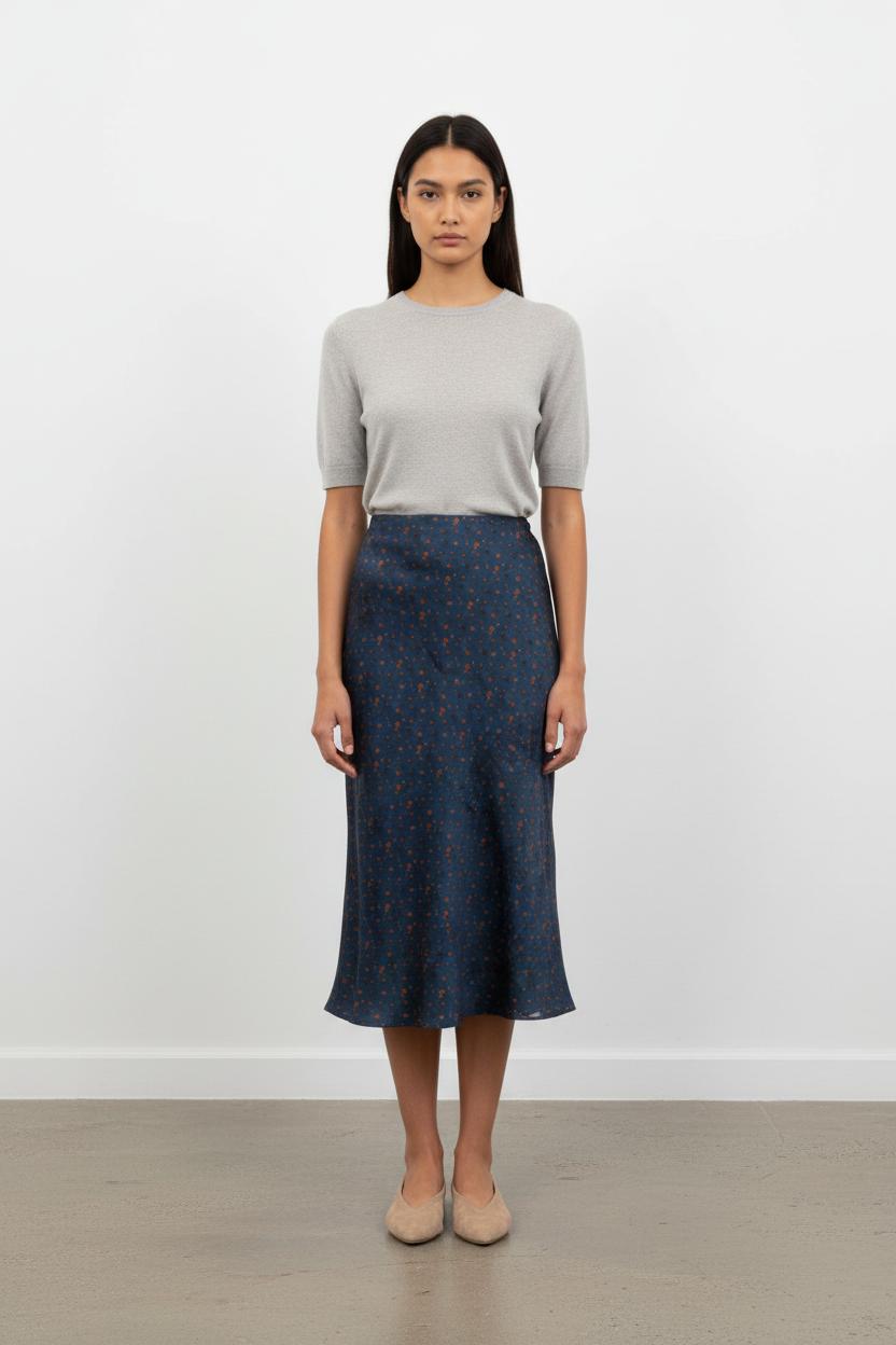 Jupe Longue Bleue - Taille XS/34