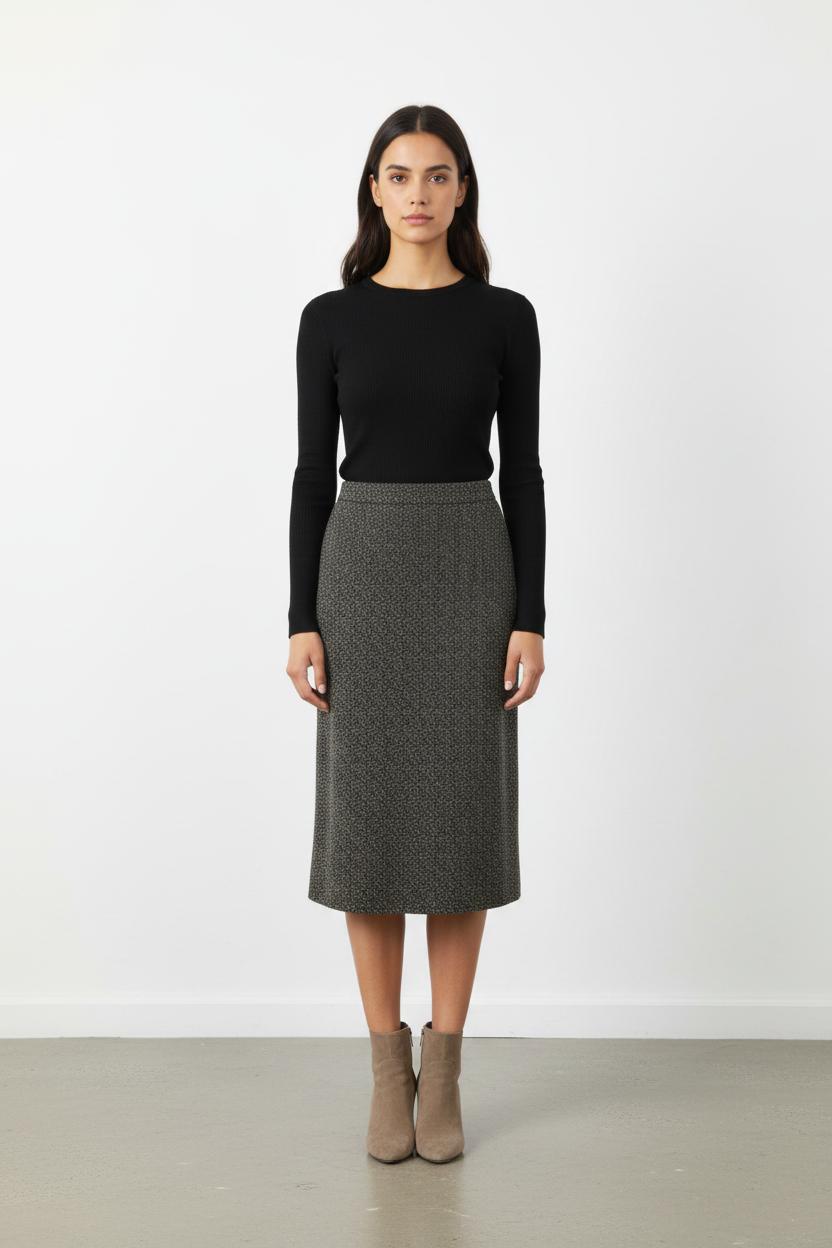 Jupe Longue Grise - Taille XS/34