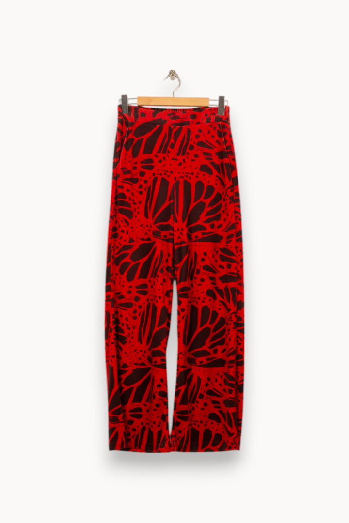 Pantalon Large Rouge et Noir - Taille XS/34 de la marque Imprevu | PARAD58463 - Vendu par Paradigme - Image 2