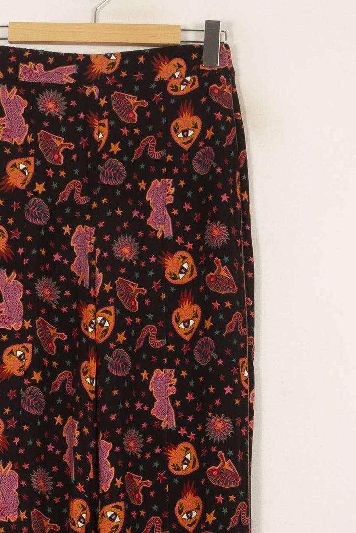 Pantalon Large Noir et Orange - Taille S/36 de la marque Imprevu | PARAD58472 - Vendu par Paradigme - Image 3