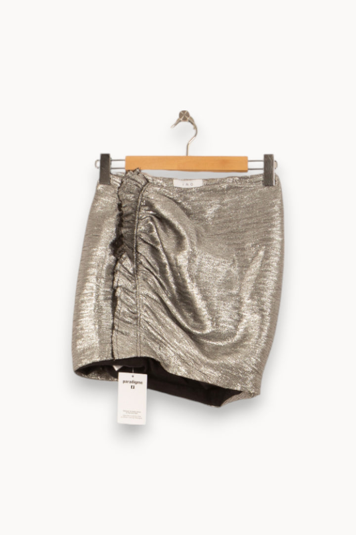 Jupe Drapée Grise - Taille S/36 de la marque IRO | PARAD58489 - Vendu par Paradigme - Image 2