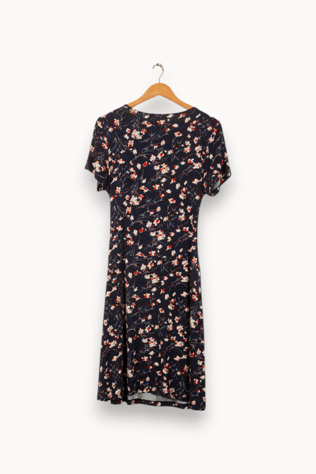 Robe Portefeuille Bleu et Blanc - Taille M/38 de la marque La Fée Maraboutée | PARAD58492 - Vendu par Paradigme - Image 4