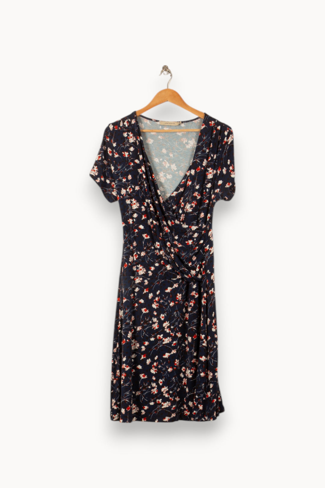 Robe Portefeuille Bleu et Blanc - Taille M/38 de la marque La Fée Maraboutée | PARAD58492 - Vendu par Paradigme - Image 2